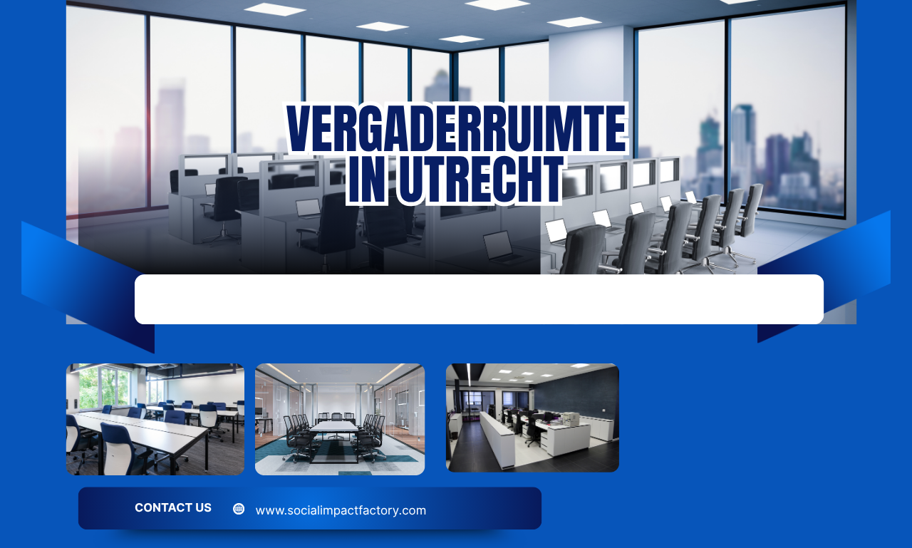 Vergaderruimte in Utrecht Huren: Slim Vergaderen op een Inspirerende Locatie